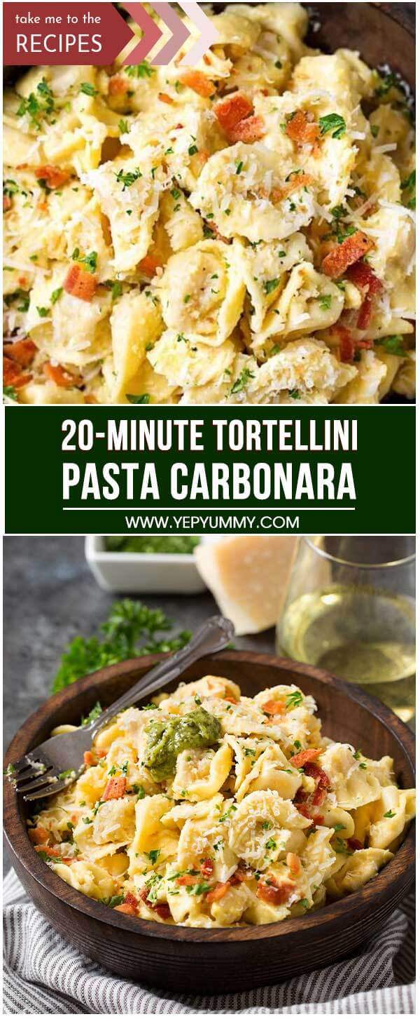 20-Minute Tortellini Pasta Carbonara