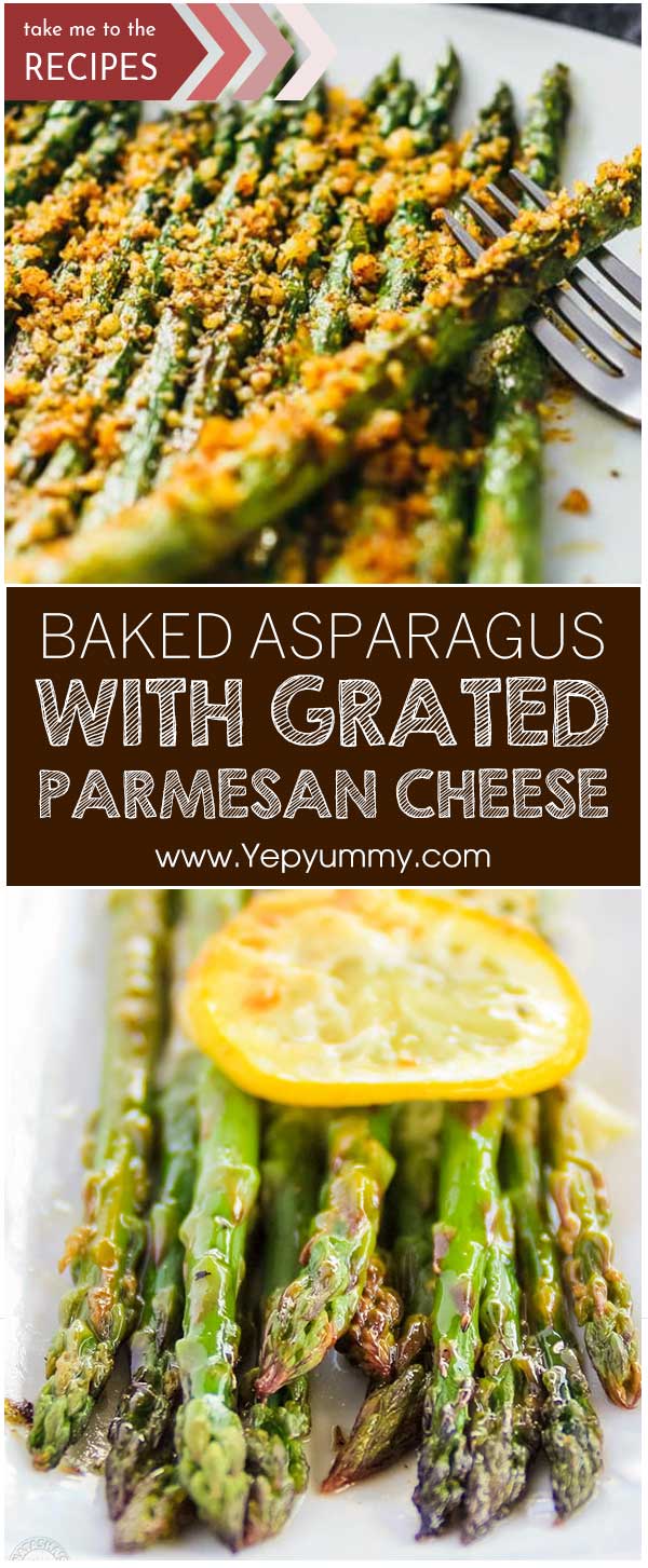 Baked Asparagus With Grated Parmesan Cheese
