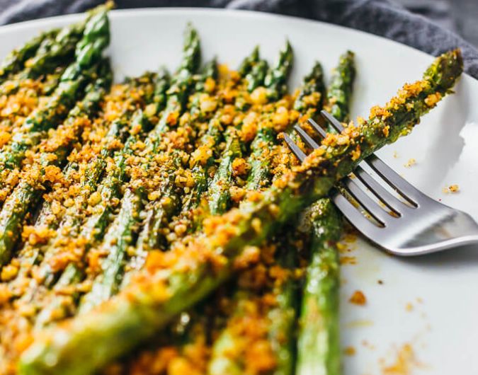 Baked Asparagus with Grated Parmesan Cheese