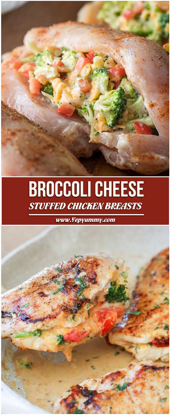 Broccoli Cheese Stuffed Chicken Breasts