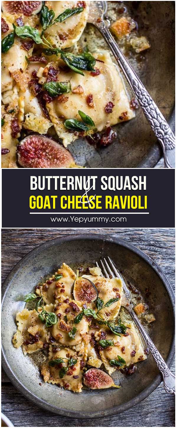 Butternut Squash and Goat Cheese Ravioli