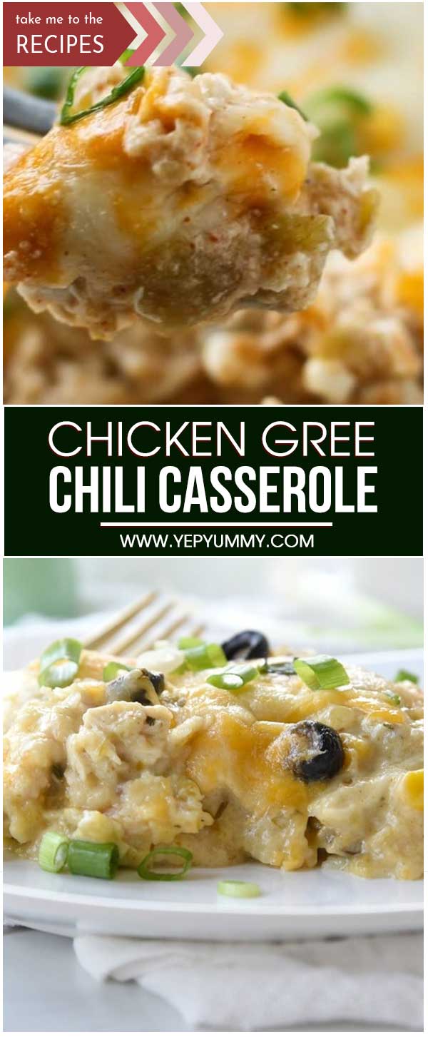 Chicken Gree Chili Casserole