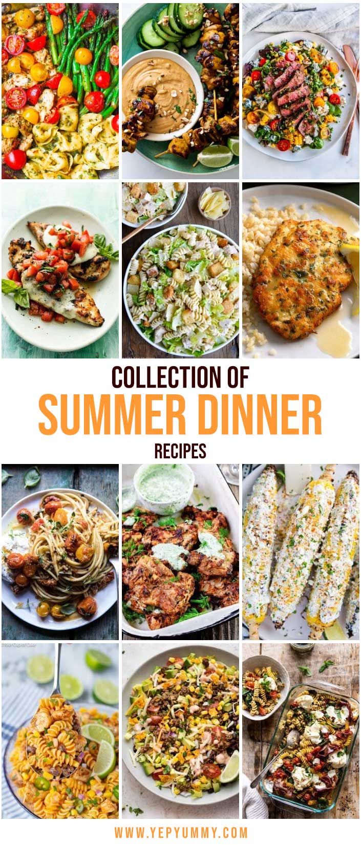 Collection of Summer Dinner Recipes