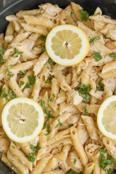 Creamy Lemon Chicken Pasta - Dinner Delicious Dishes With Lemon