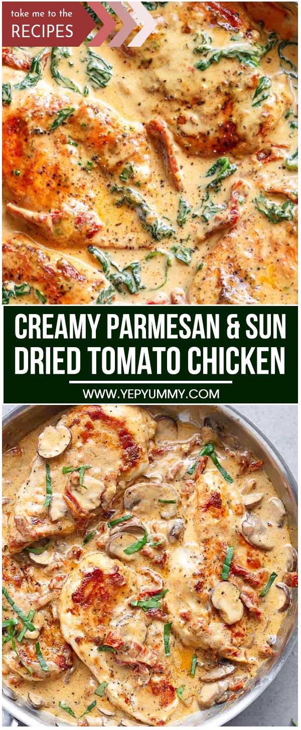 Creamy Parmesan And Sun-Dried Tomato Chicken
