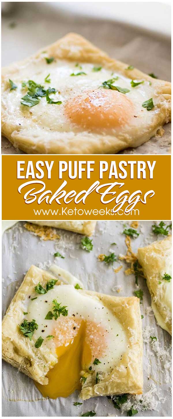 Easy Puff Pastry Baked Eggs