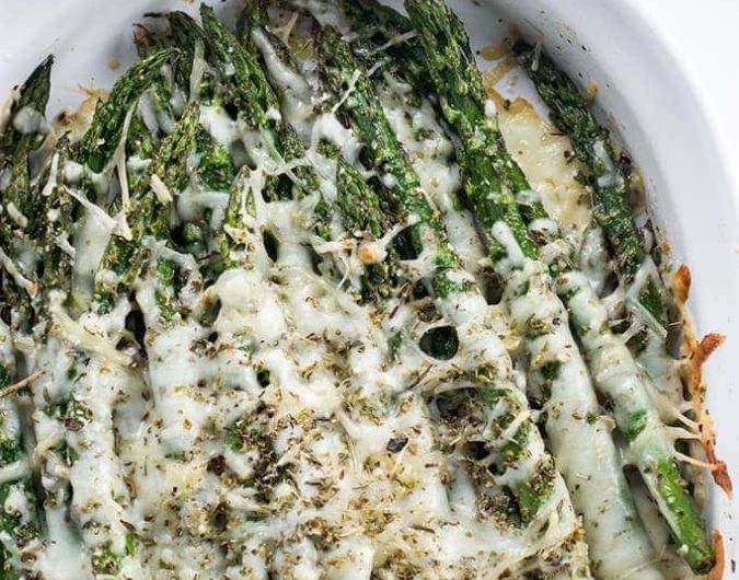 Extra Cheesy Baked Asparagus