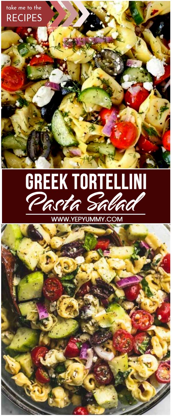 Greek Tortellini Pasta Salad