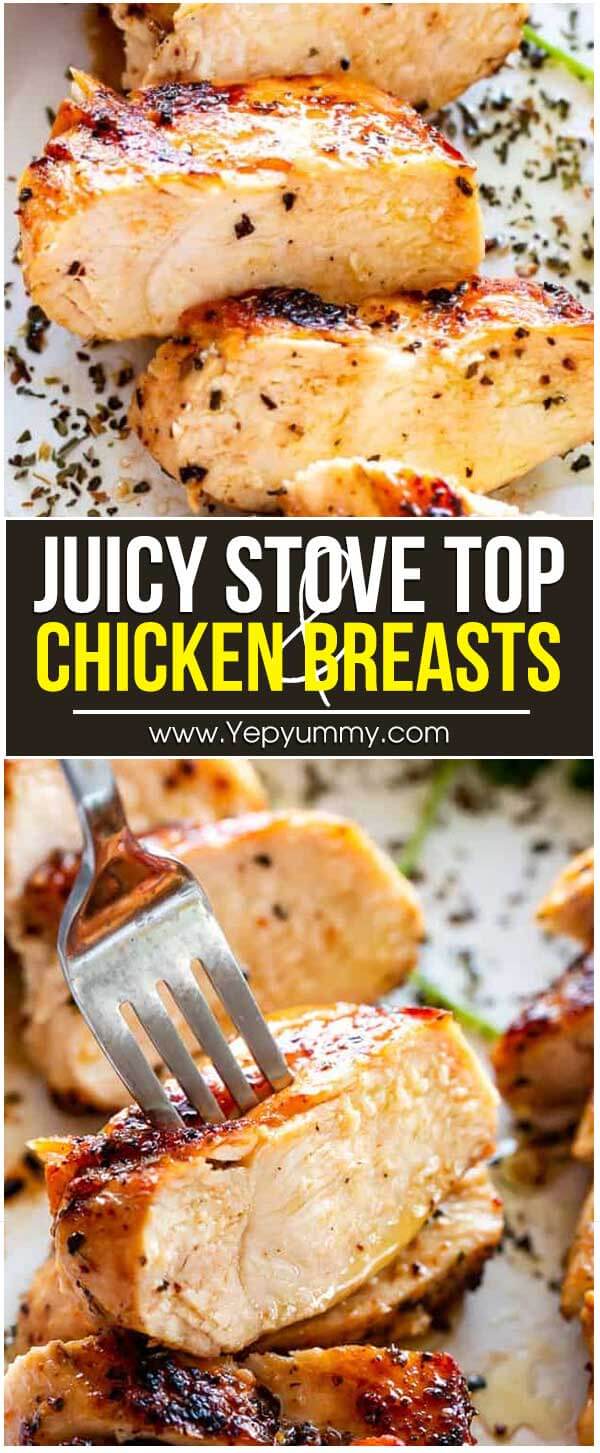 Juicy Stove Top Chicken Breasts – Yep Yummy