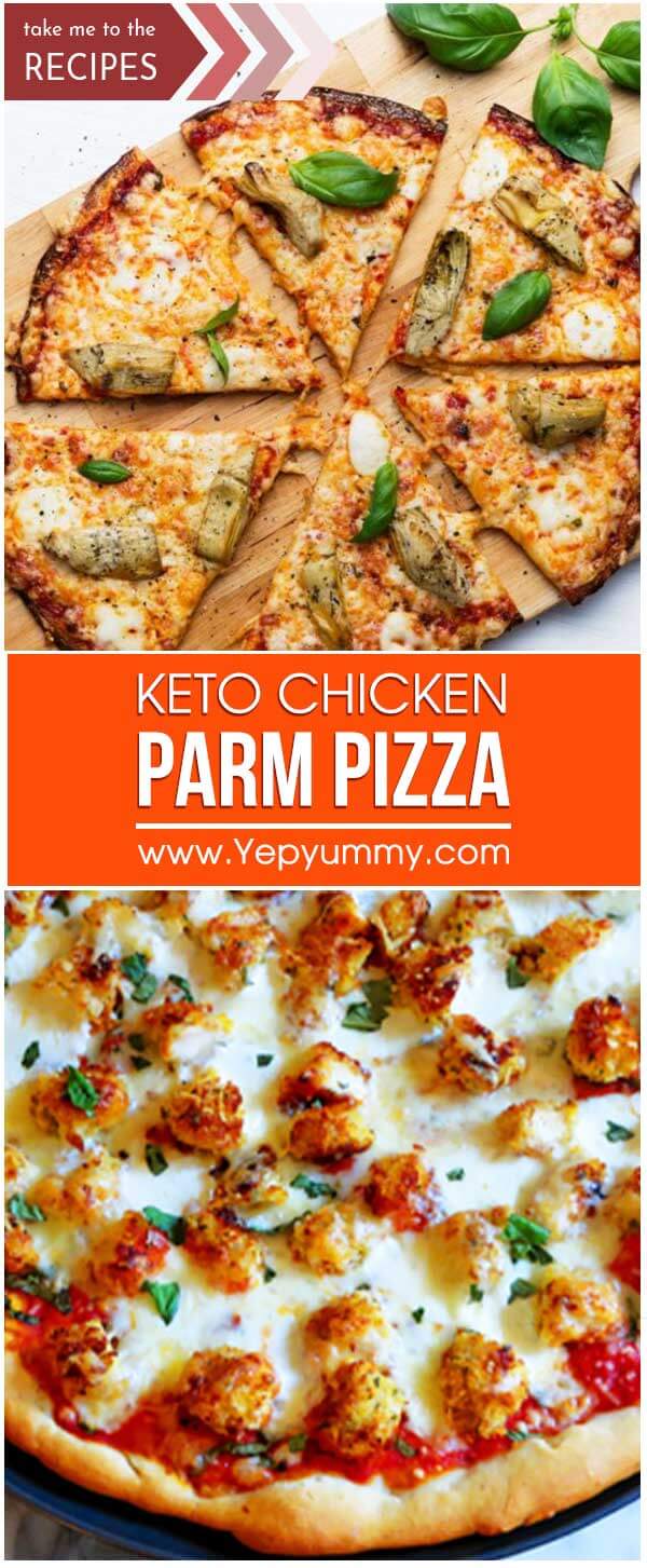 Keto Chicken Parm Pizza