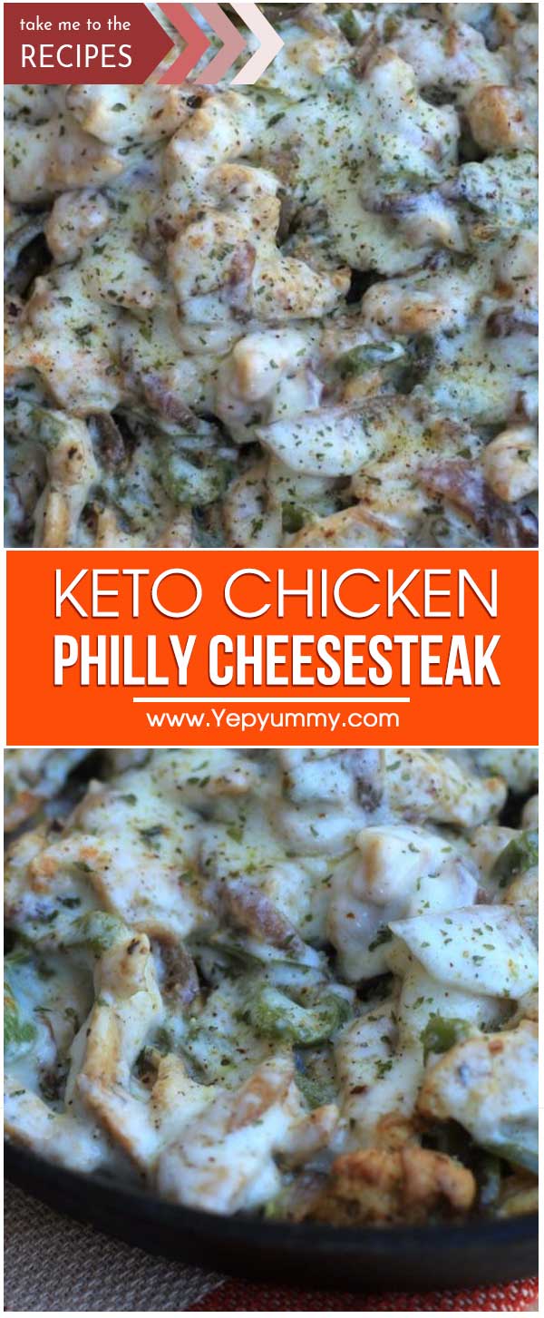 Keto Chicken Philly Cheesesteak