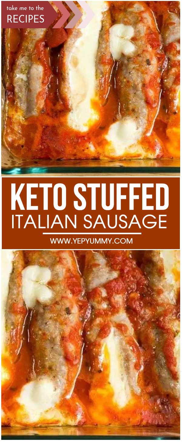 Keto Stuffed Italian Sausage
