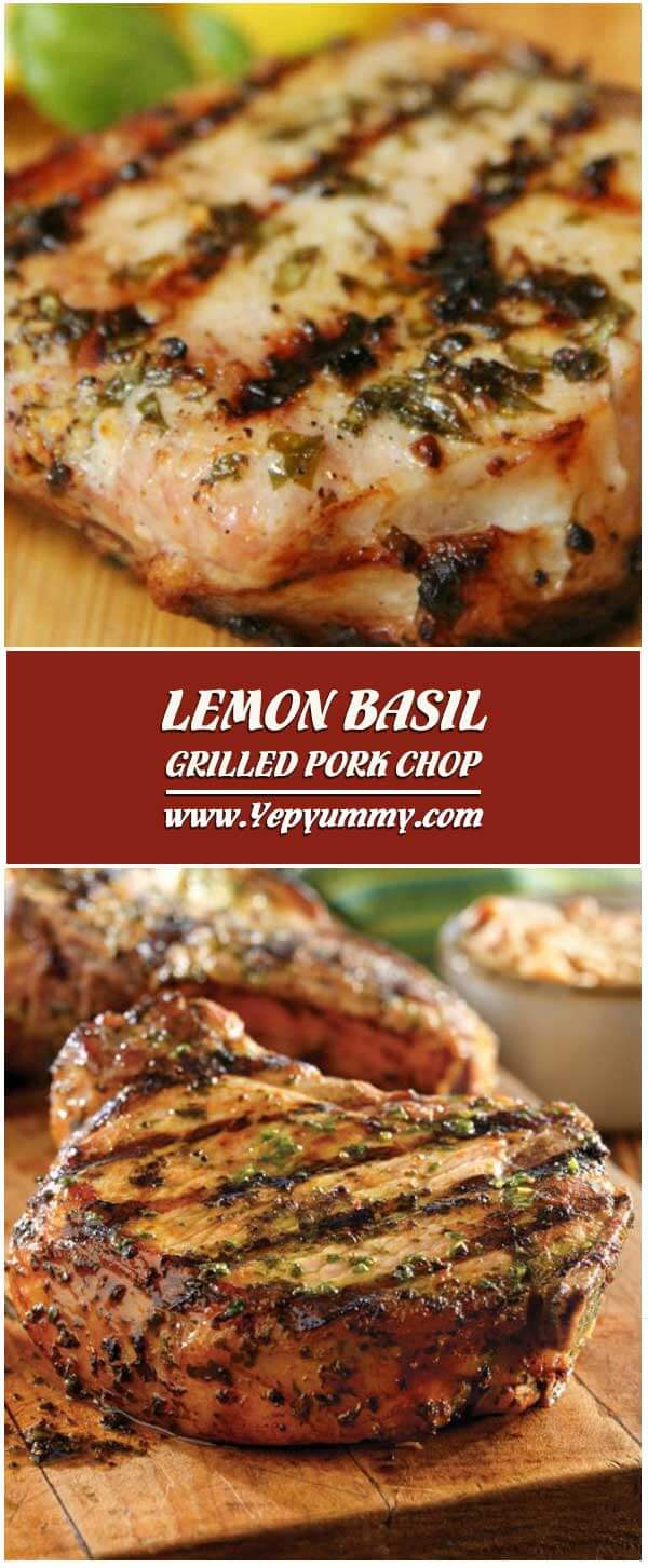 Lemon Basil Grilled Pork Chop