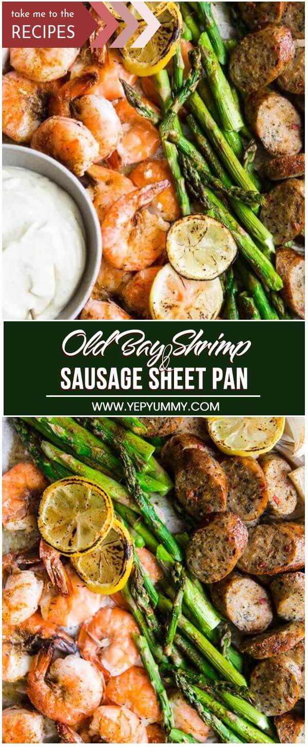 Old Bay Shrimp And Sausage Sheet Pan