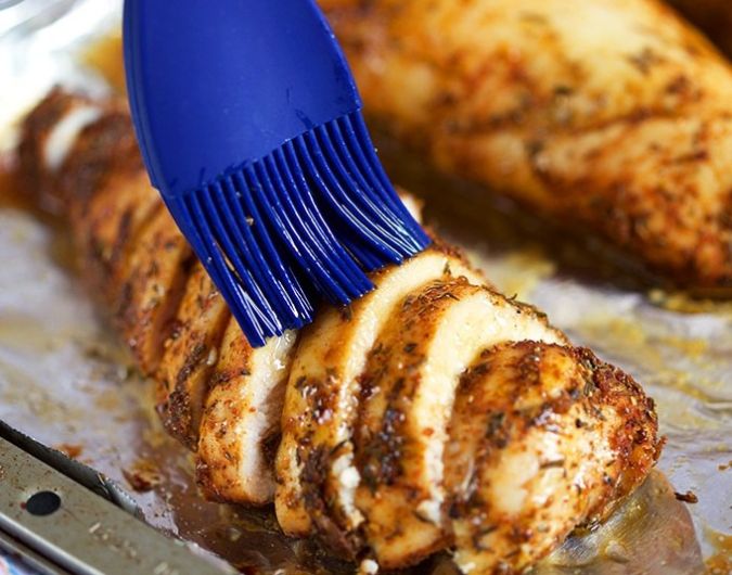 Oven Baked Chicken Breasts with Paprika, Chili Powder and Butter