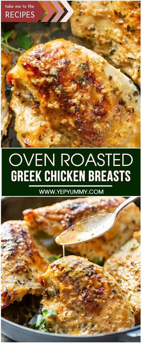 Oven Roasted Greek Chicken Breasts – Yep Yummy