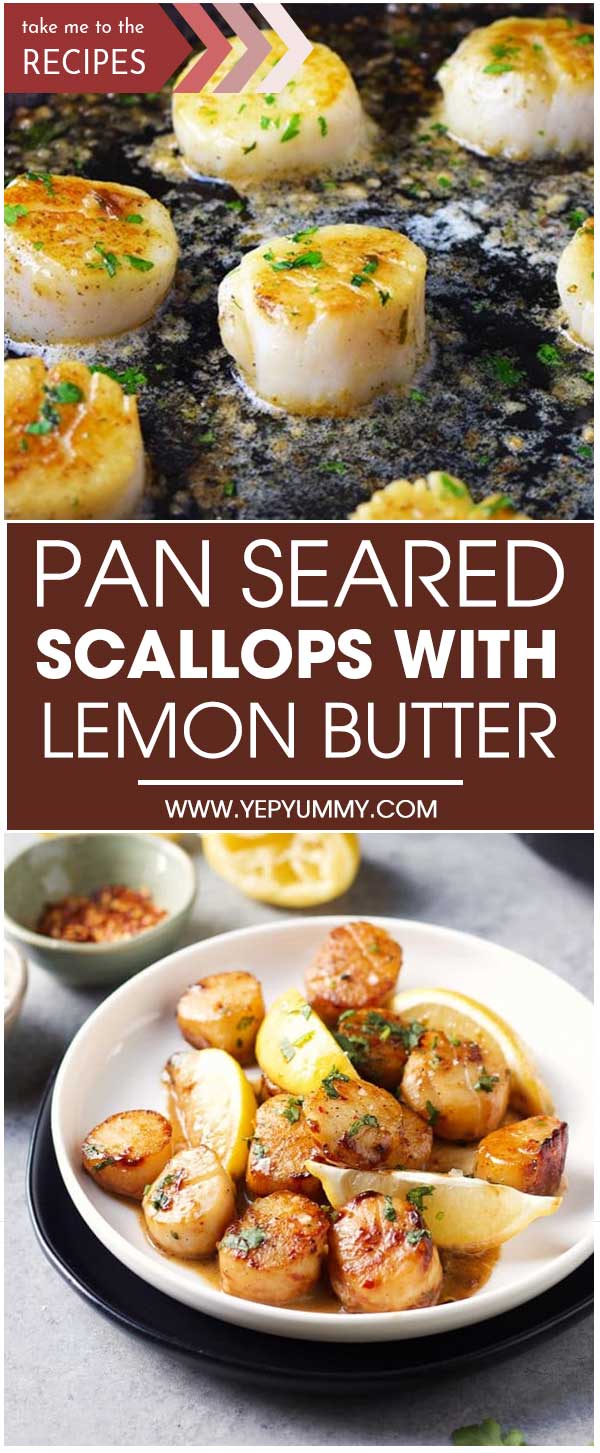 Pan Seared Scallops With Lemon Butter