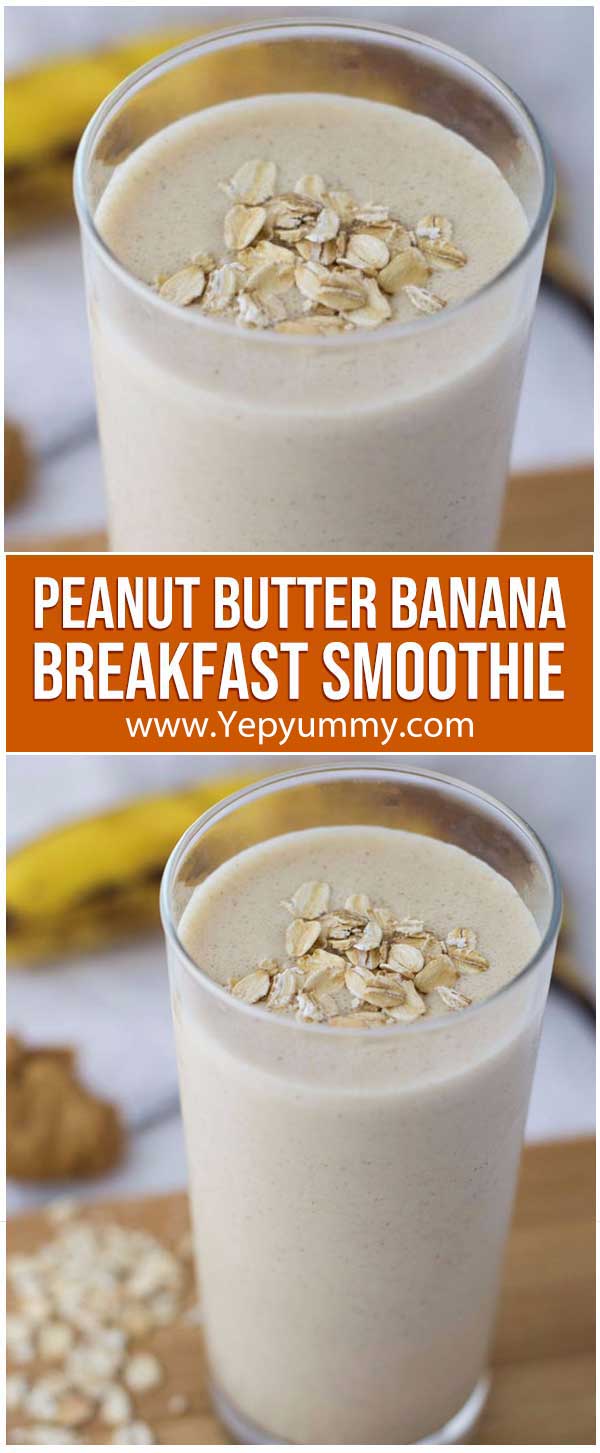 Peanut Butter Banana Breakfast Smoothie