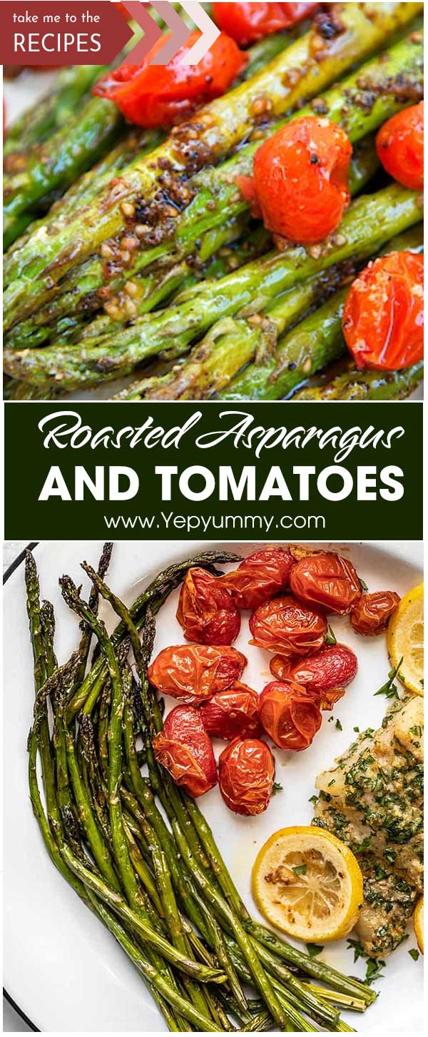 Roasted Asparagus And Tomatoes