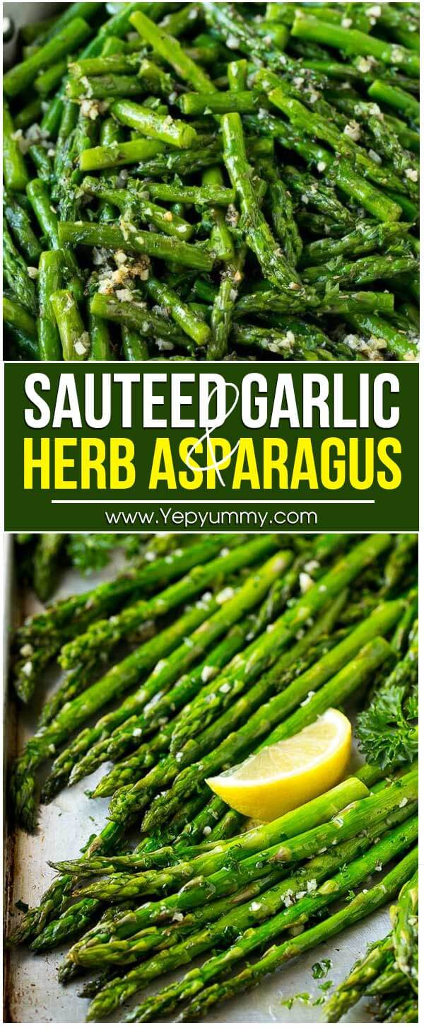 Sauteed Garlic And Herb Asparagus