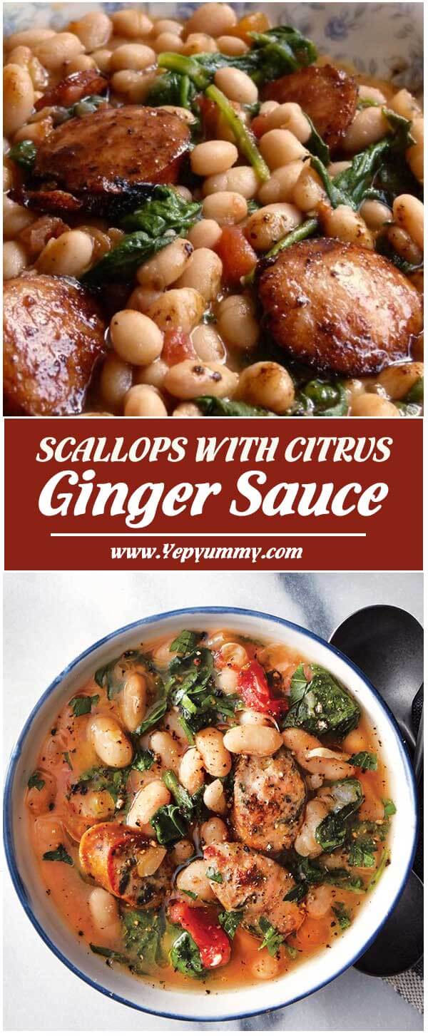 Scallops With Citrus Ginger Sauce