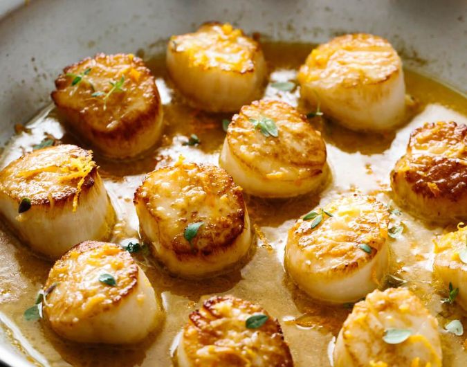 Scallops with Citrus Ginger Sauce