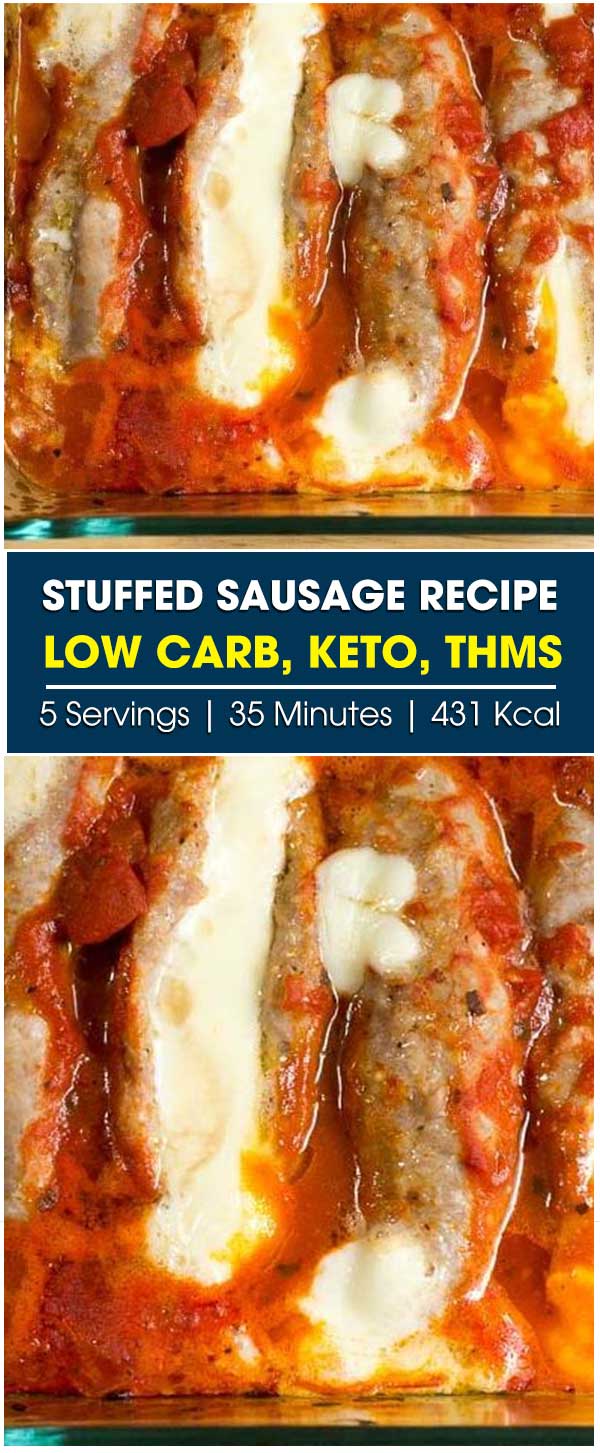 Stuffed Sausage Recipe - Low Carb, Keto, Thms