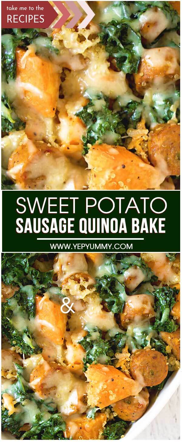 Sweet Potato And Sausage Quinoa Bake