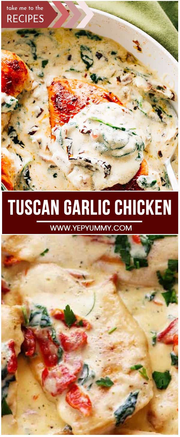 Tuscan Garlic Chicken – Yep Yummy