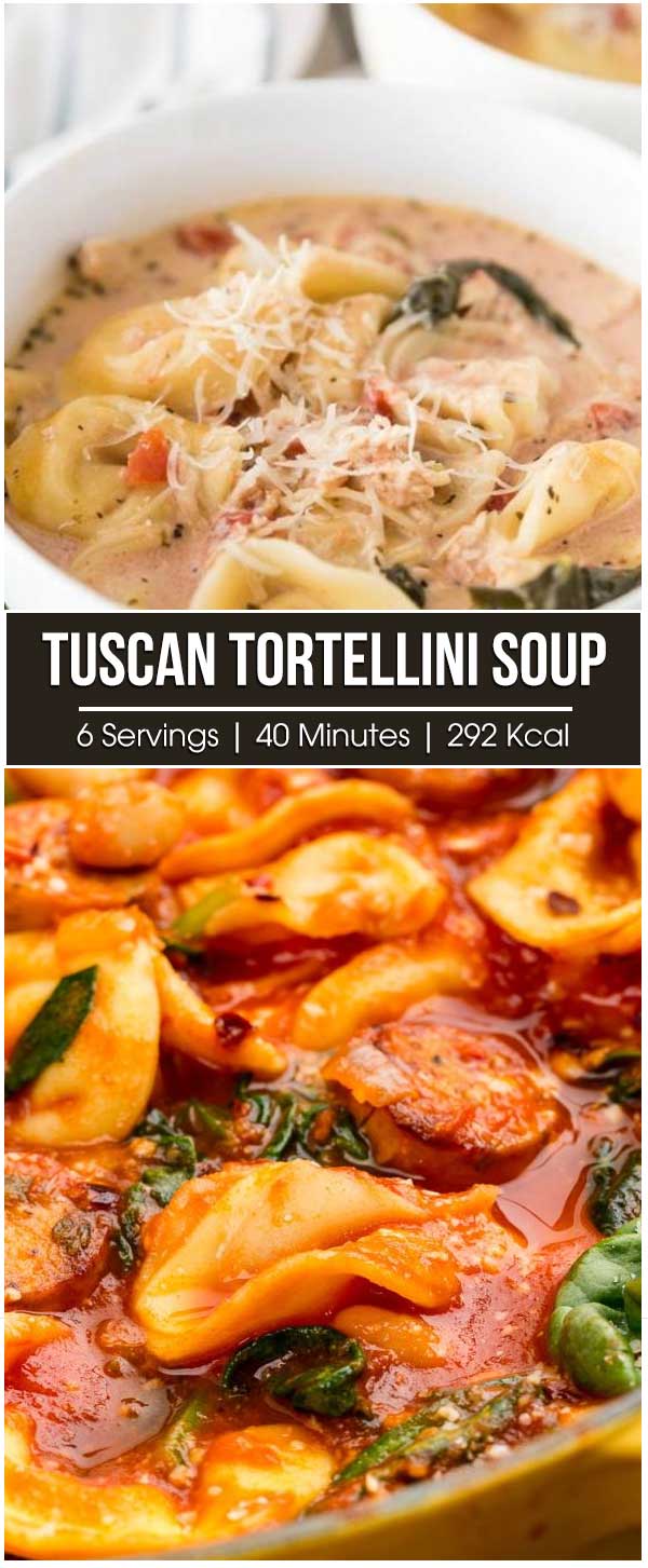 Tuscan Tortellini Soup