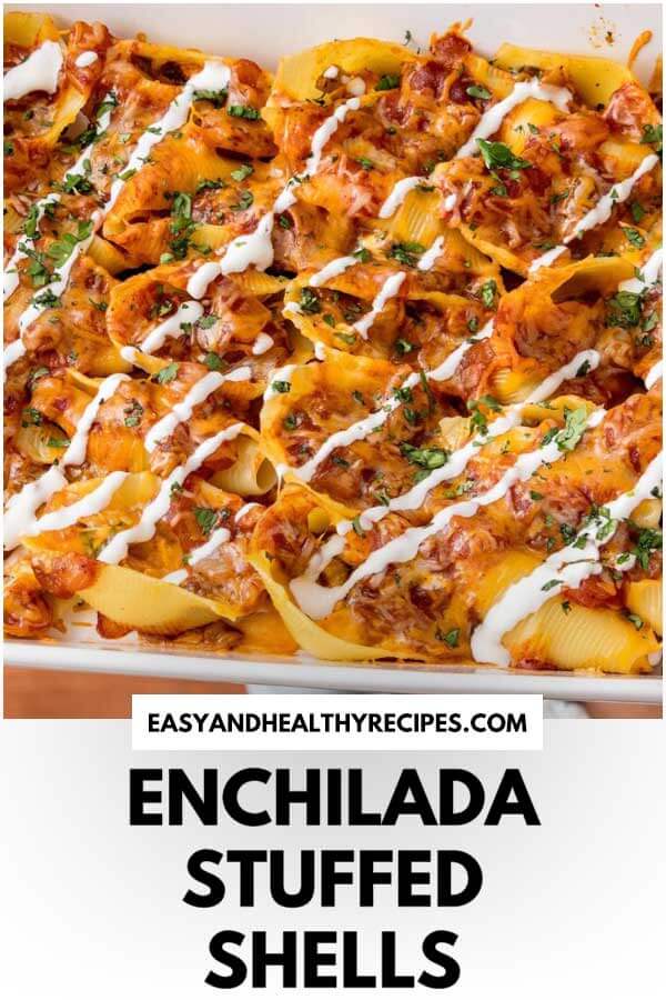 Enchilada Stuffed Shells