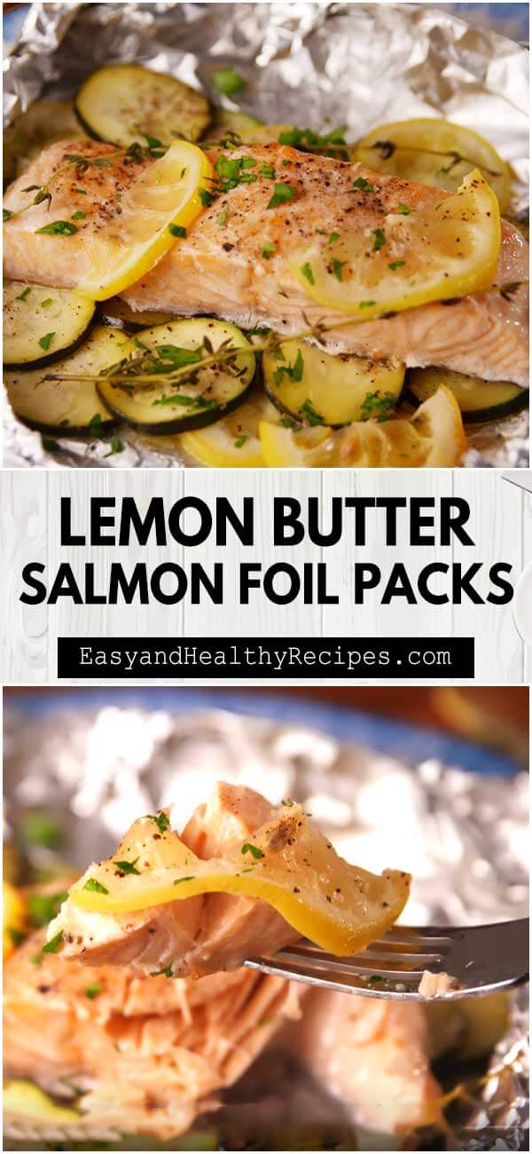 Lemon Butter Salmon Foil Packs