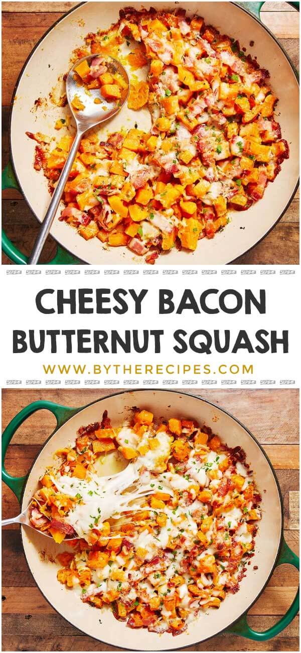 Cheesy Bacon Butternut Squash