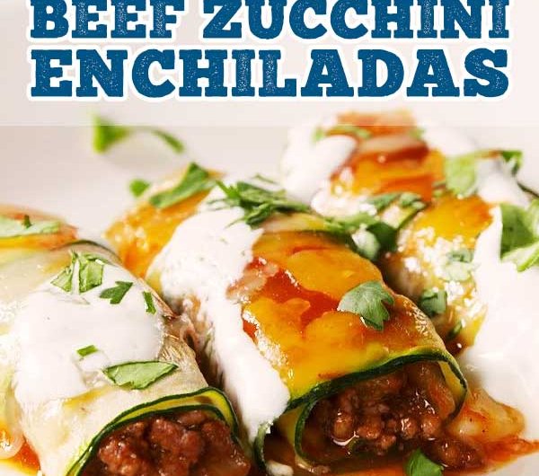 Beef Zucchini Enchiladas